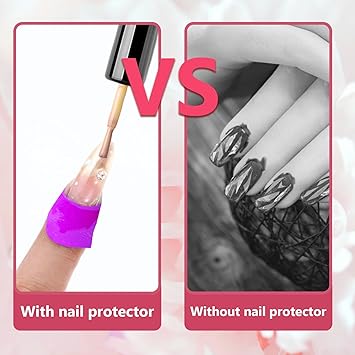 Oruola 120pcs Nail Polish Protector for FingersUShaped French Tip Nail Polish BarrierUV Finger Protection Cuticle Tape for Nails PaintingDisposable Nails Varnish Peel off Sticker Tape6 Colors - Image 4
