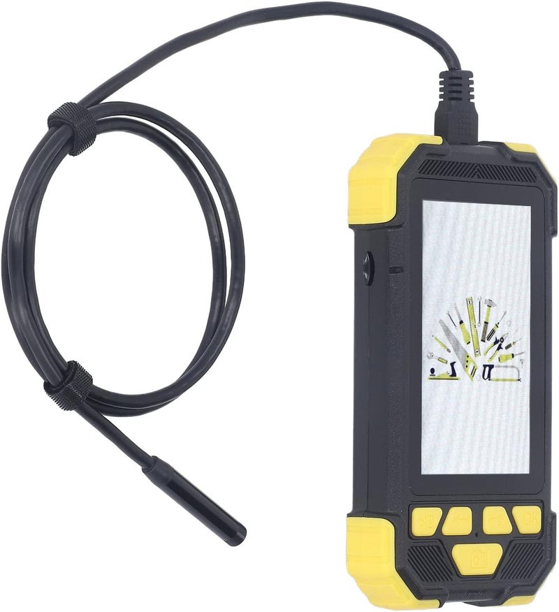 Endoscope Borescope 1080P Inspection Camera Borescope Endoscope Screen 8mm Lens 4.3in Handheld Snake Cable LED Lights Scope Camera for Pipe (10M) - Image 1