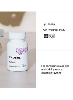 Thorne Melaton-3 Dietary Supplement 60 Capsules  - Image 4