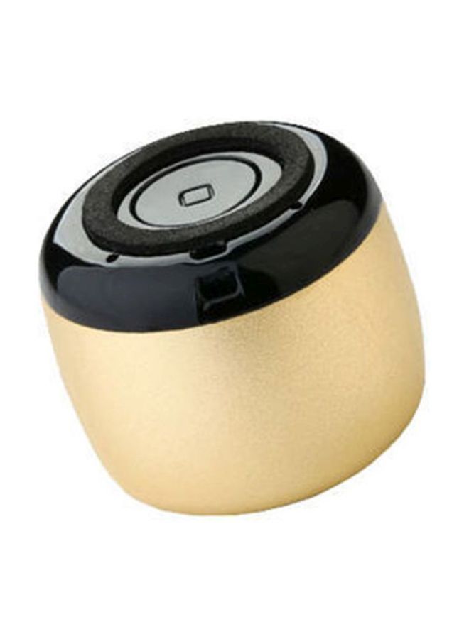 NIBEMINENT Portable Mini Bluetooth Speaker Gold/Black  - Image 2
