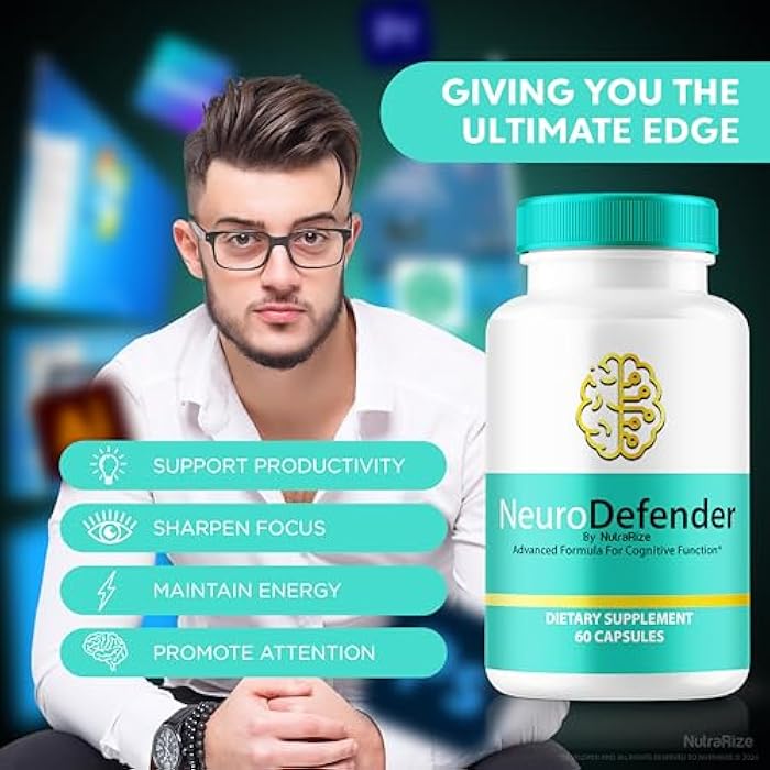NutraRize Neuro Defender Pills, Unlock Your Full Potential with Neuro Defender Formula - Supports Memory, Focus & Concentration, for Balanced Health and Function, Official NeuroDefender (60 Capsules) - Image 4
