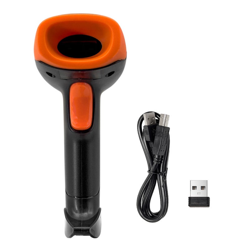 Handheld 1D/2D/QR Barcode Scanner 2.4G Wireless USB Wired Bar Code Reader Manual / Continuous Scanning CMOS Image Sensor Support Paper   Code/Screen Code PDF417 Compatible with Windows Android MacOS - Image 4