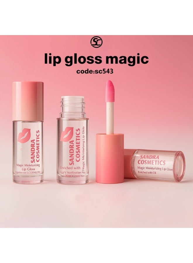 ساندرا ليب جلوس مرطّب من ساندرا كوزماتكس بزيت الألوفيرا – ملمس سحري لشفاه ناعمة ولمعان طبيعي طويل الأمد، مرطب شفاه Magic Gloss - Image 2