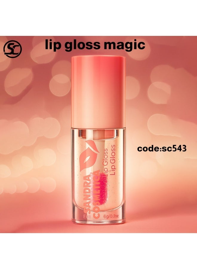 ساندرا ليب جلوس مرطّب من ساندرا كوزماتكس بزيت الألوفيرا – ملمس سحري لشفاه ناعمة ولمعان طبيعي طويل الأمد، مرطب شفاه Magic Gloss - Image 3