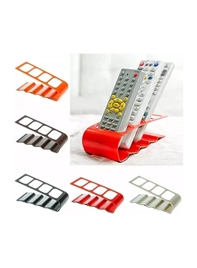 4-Slot Remote Control Storage Rack White 19x7x9cm