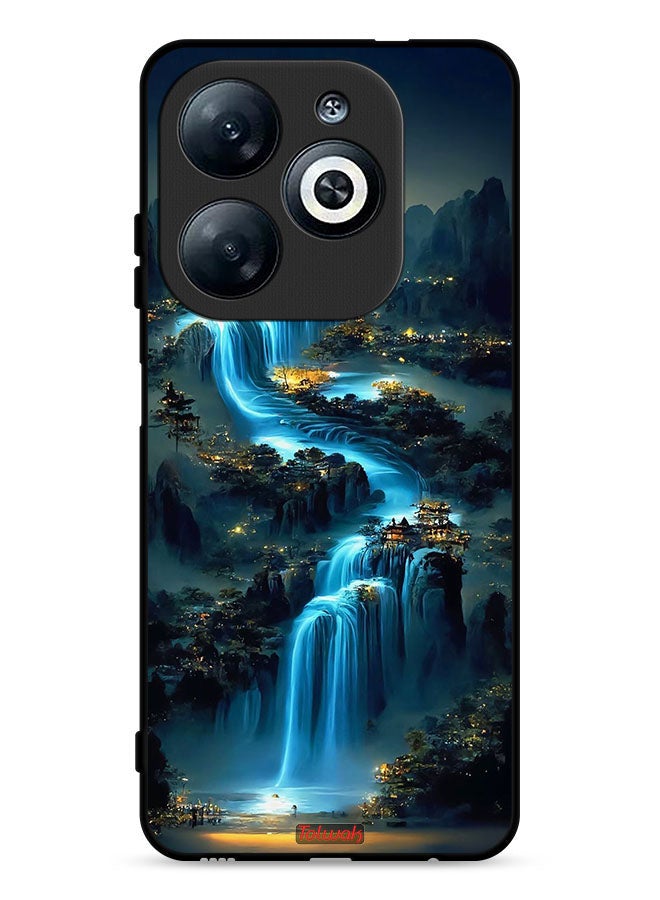 Tolwak Infinix Smart 8 4G Protective Case Cover Waterfall Art - Image 1