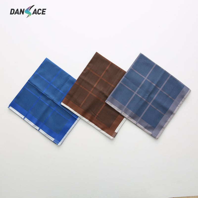 New 43Cm Men'S Cotton Handkerchief Combed Cotton Yarn-Dyed High-End Business Handkerchief Wedding Gift Can Be Customized - Image 5
