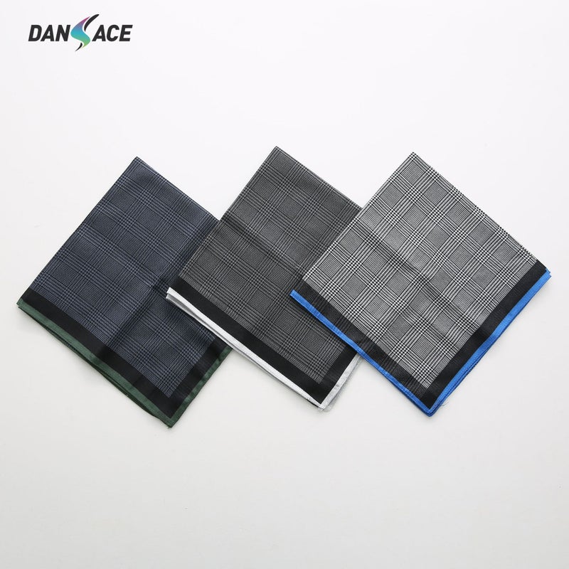 New 43Cm Men'S Cotton Handkerchief Combed Cotton Yarn-Dyed High-End Business Handkerchief Wedding Gift Can Be Customized - Image 3