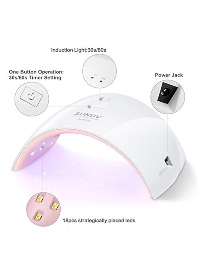 SUNUV LED Gel UV Light Nail Dryer for Gel Nail Polish Curing Lamp with Sensor 2 Timer SUN9C Blue Gift for Girls Women - Image 3