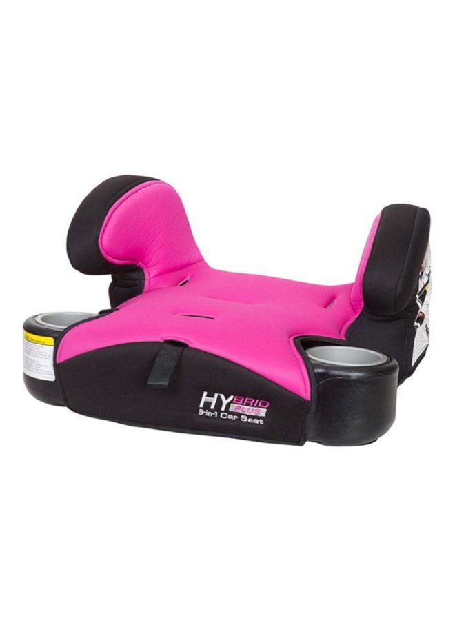 babytrend 3-In-1 Hybrid Multiposition Comfortable Padded Harness Buckle Booster Car Seat For Infant - Pink/Black - Image 3