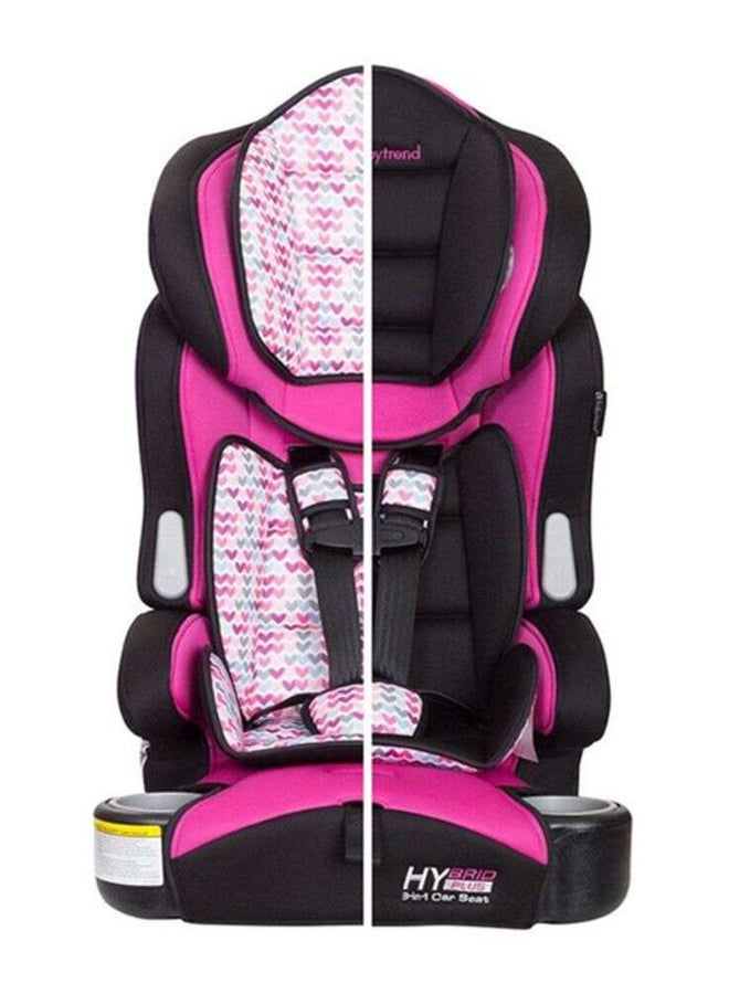 babytrend 3-In-1 Hybrid Multiposition Comfortable Padded Harness Buckle Booster Car Seat For Infant - Pink/Black - Image 4