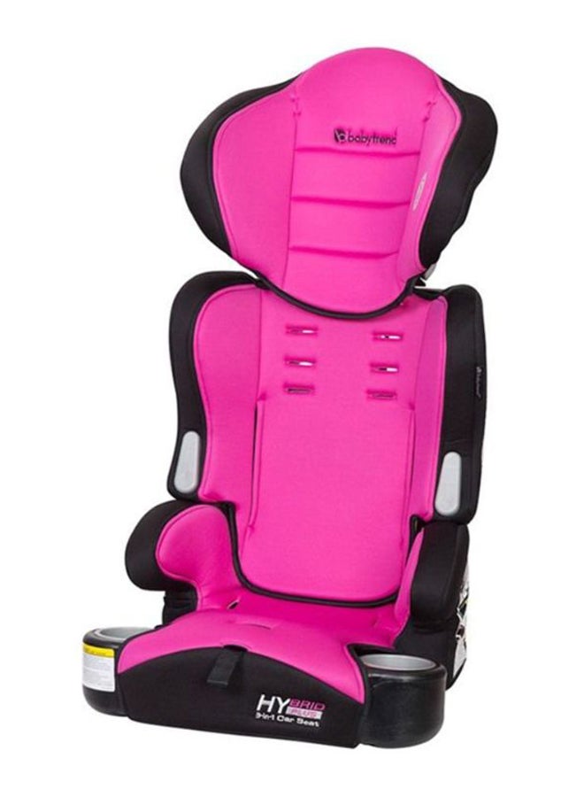 babytrend 3-In-1 Hybrid Multiposition Comfortable Padded Harness Buckle Booster Car Seat For Infant - Pink/Black - Image 2