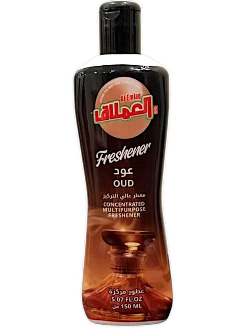 Al Emlaq Concentrated Multipurpose Freshener, Oud 150ml