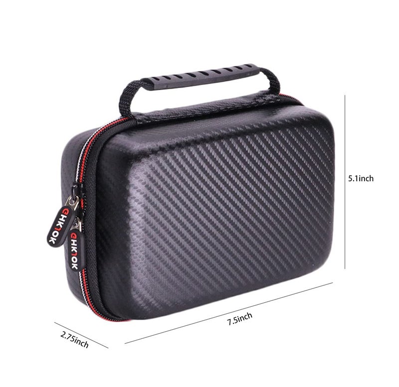 VSEER Carrying Case for New 3DS XL / New 2DS XL, Hard Protective Shell Travel Case for Nintendo 3DS/3DS XL/New 3DS/New 3DS XL- [Black/Red] - Image 5