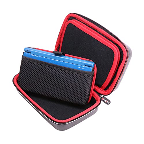 VSEER Carrying Case for New 3DS XL / New 2DS XL, Hard Protective Shell Travel Case for Nintendo 3DS/3DS XL/New 3DS/New 3DS XL- [Black/Red] - Image 3