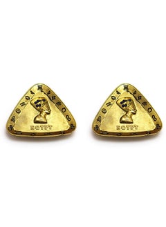 immatgar 2 pieces of  immatgar pharaonic Decorative Egyptian Nefertiti Fridge Magnets ancient Egyptian souvenirs gifts from Egypt Collectible Pharaohs (Golden) 