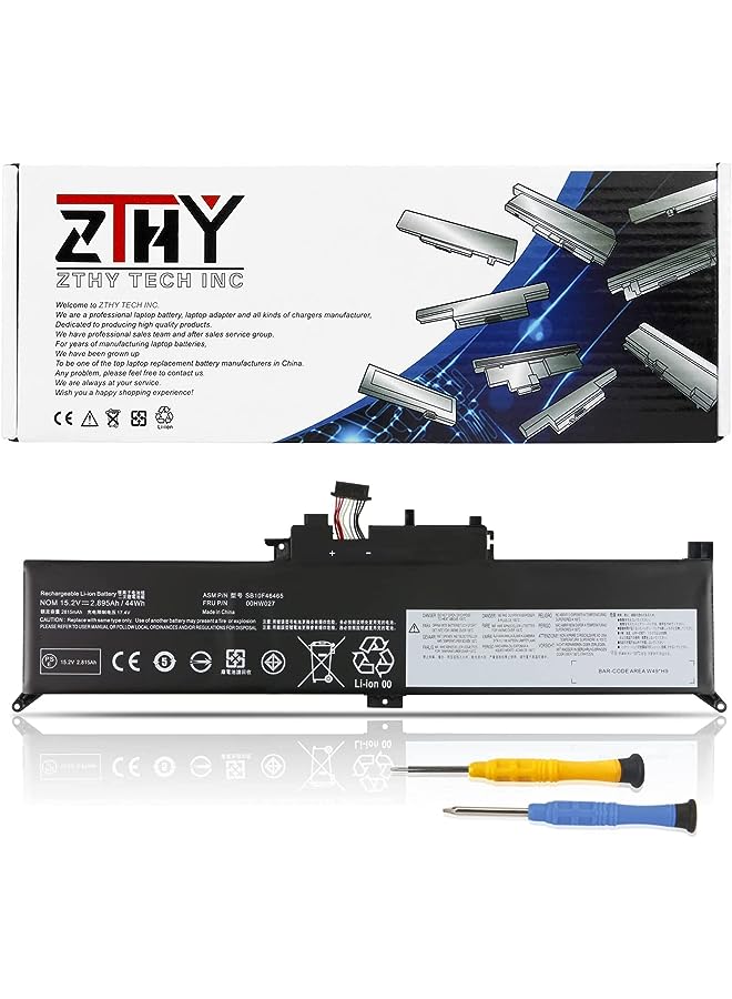 ZTHY 00Hw026 00Hw027 Laptop Battery For Lenovo Thinkpad New S1 2018 Yoga 260 370 X380 20Fd 20Fe 20Jh 20Jj 20Lh 20Fd001Wge 20Lh000Pge 20Jh002Kge 01Av432 01Av433 01Av434 Sb10F46465 15.2V 44Wh 2895Mah - Image 1