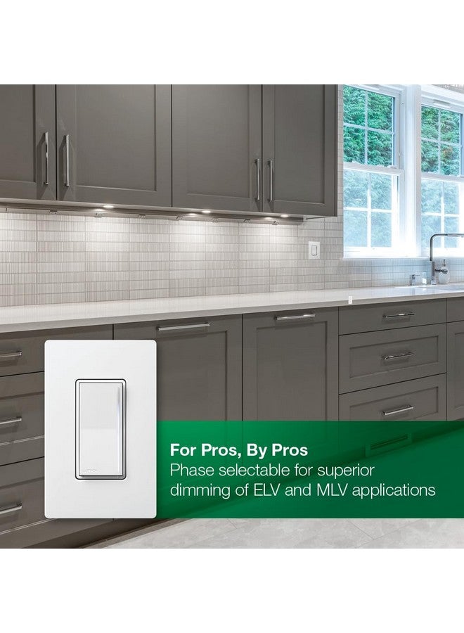 لوترون مفتاح التعتيم المرافق من Lutron Sunnata، للاستخدام فقط مع مفاتيح التعتيم Sunnata Pro LED+، ST-RD-WH، أبيض - Image 3