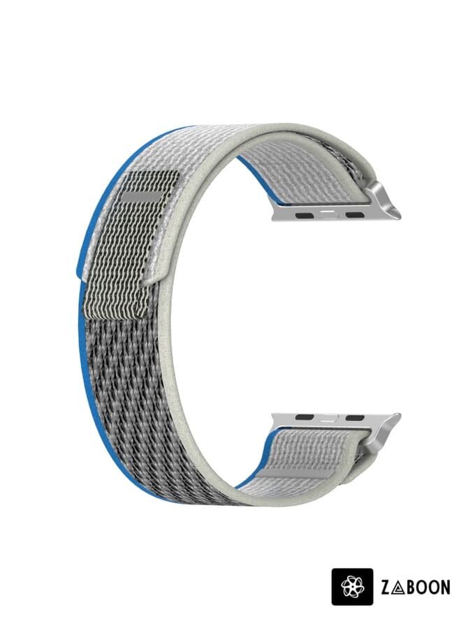Zaboon سوار ساعة آبل الترا 49 مم مع مشبك نايلون مزدوج اللون - Image 2