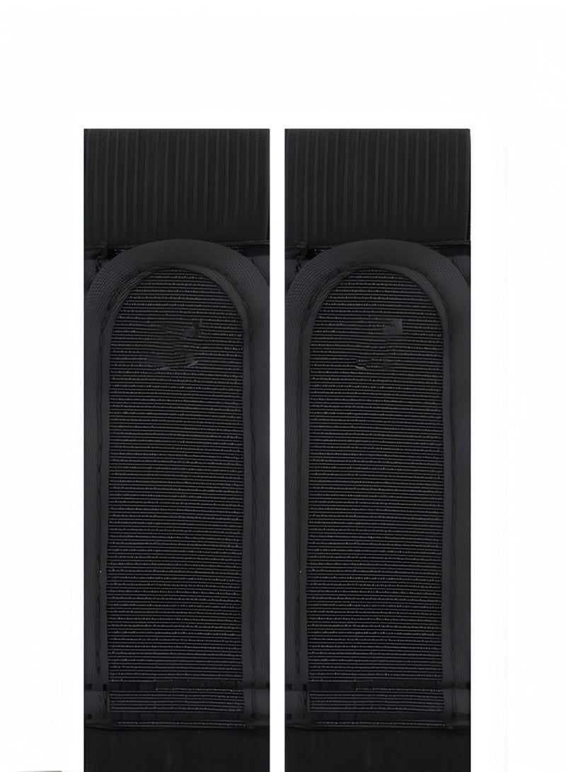 2PCS Men's Buckleless Elastic Belts, Fits 4cm Belt Loops, Elastic Belts, Velcro Belts - Image 2