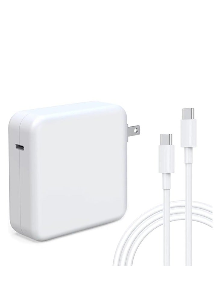 61W USB-C Power Adapter Compatible With Mac Book Pro 13 14 15 Inch, Air M1 13 Inch 2020 2019 2018, Mac book 12 Inch 2015-2017 Laptop Power with USB-C Cable 2m  - Image 1
