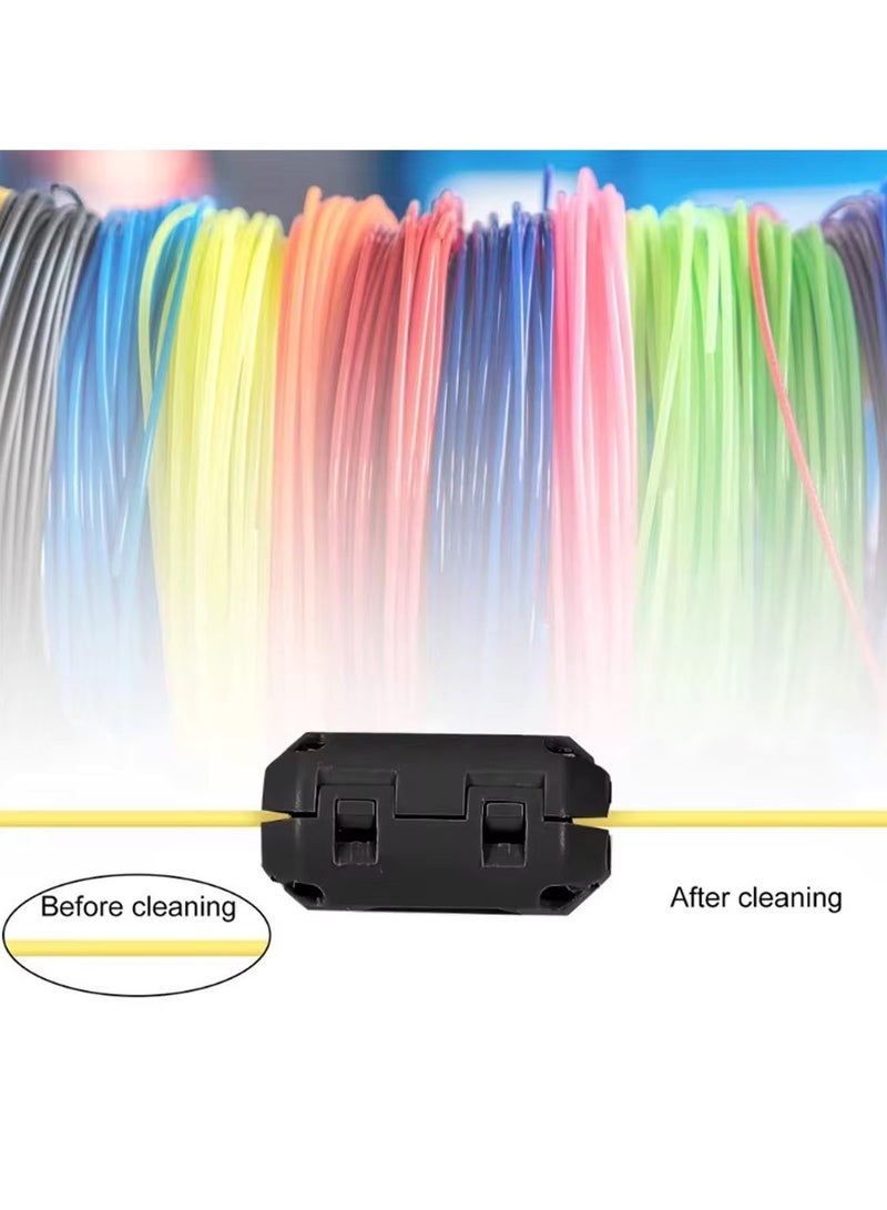 5 × Filament Filters Cleaner, 3D Printer Parts, Dust Removal, Anti-static, Debris Nozzle Cleaner for PLA, ABS, TPU, PETG. Compatible for: 1.75mm or 3.0mm Filament  - Image 4