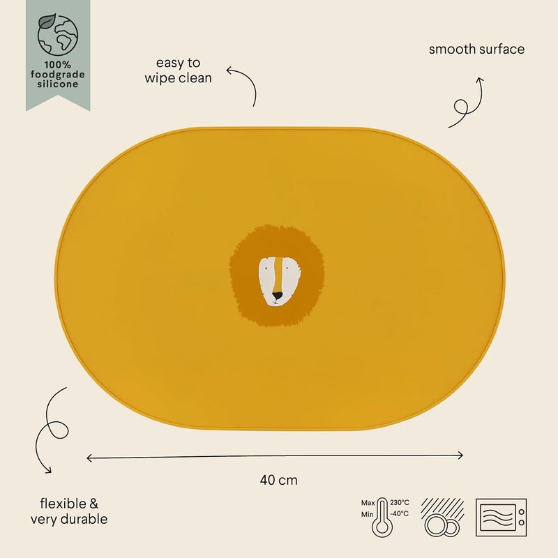 Trixie Mr. Lion Silicone Placemat - Yellow - Image 2