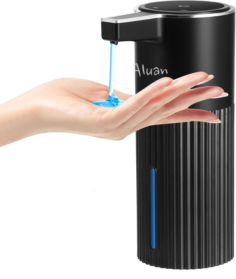 Aluan Automatic Soap Dispenser with 4 Levels Adjustable, 400ML Sensor Hand Wash Dispenser Touchless with Auto-Clean, Electric Foaming Handwash Dispenser for Bathroom, Office, Kitchen (Liquid) - Image 1