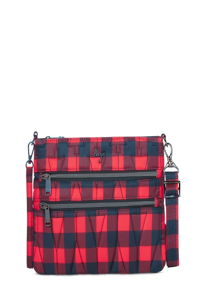Lug Dazzle Crossbody Bag, BUFFALO CHECK RED SMALL - Image 1