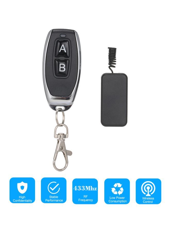 NIBEMINENT 2-Piece Micro Receiver Transmitter Switch Module Set Black/Silver 12x4x10centimeter - Image 3