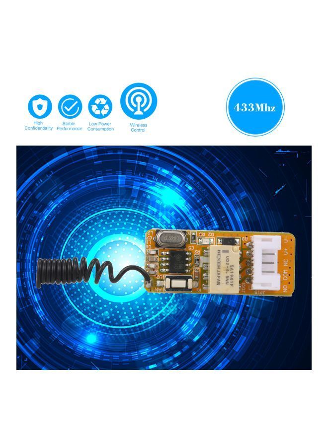 NIBEMINENT 2-Piece Micro Receiver Transmitter Switch Module Set Black/Silver 12x4x10centimeter - Image 4