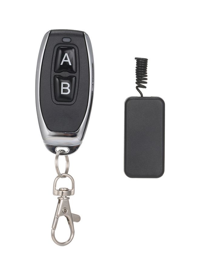 NIBEMINENT 2-Piece Micro Receiver Transmitter Switch Module Set Black/Silver 12x4x10centimeter - Image 1