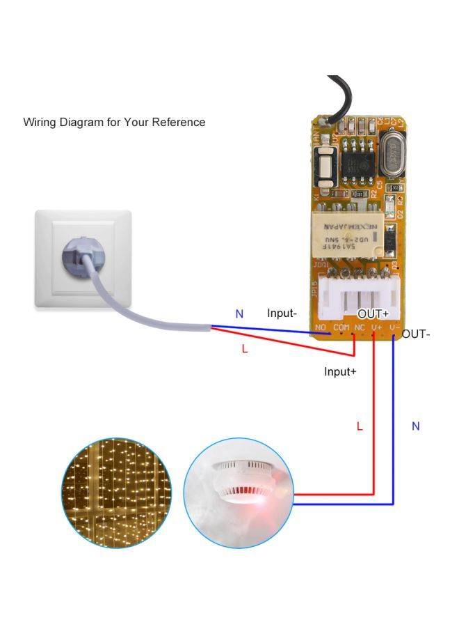NIBEMINENT 2-Piece Micro Receiver Transmitter Switch Module Set Black/Silver 12x4x10centimeter - Image 5