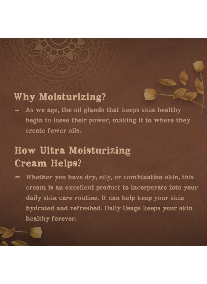 kaumudi - Ultra Moisturizing Cream | Made With Shata Dhauta Ghrita (100 Times Washed Ghee), Rose & Saffron Essential Oil | For Women And Men | Handmade With Natural Ingredients | For Soft & Supple Skin| For Signs Of Aging, Fine Lines, And Wrinkle | Moisturizes & Hydrate | For Healthy, Glowing, And Clear Skin | All Skin Types | No Artificial Color | No Artificial Fragrance | Sulphate, Paraben & Sls Free | 40 Gm/1.41 Fl Oz - Image 1