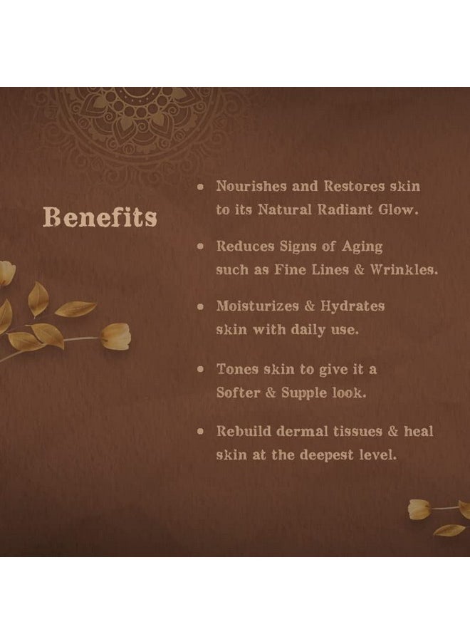 kaumudi - Ultra Moisturizing Cream | Made With Shata Dhauta Ghrita (100 Times Washed Ghee), Rose & Saffron Essential Oil | For Women And Men | Handmade With Natural Ingredients | For Soft & Supple Skin| For Signs Of Aging, Fine Lines, And Wrinkle | Moisturizes & Hydrate | For Healthy, Glowing, And Clear Skin | All Skin Types | No Artificial Color | No Artificial Fragrance | Sulphate, Paraben & Sls Free | 40 Gm/1.41 Fl Oz - Image 1