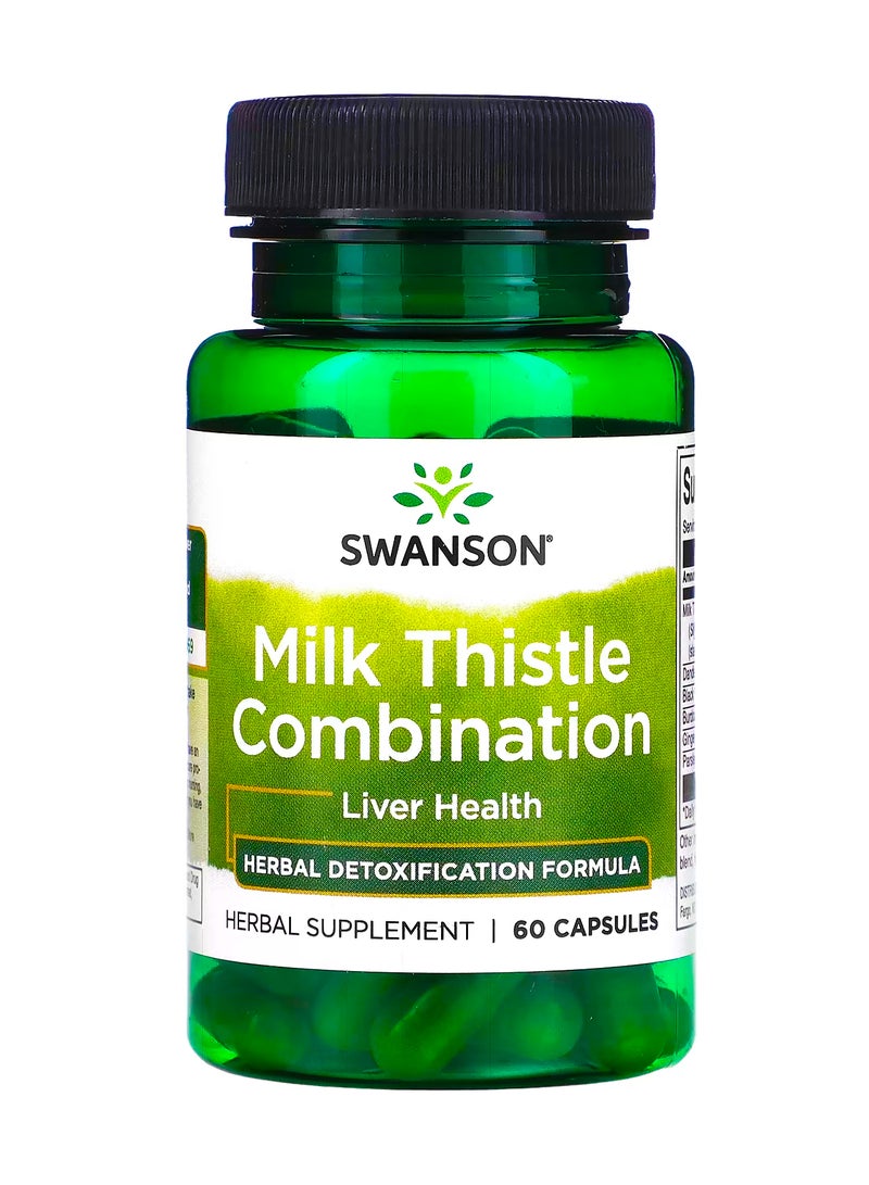 سوانسون مزيج الشويكة اللبنية ، 60 كبسولة