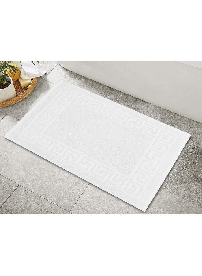 AYUS 780 GSM Pure Cotton Bath/Door Mat Luxury Hotel & Spa Quality, Ringspun Cotton, Maximum Softness & Absorbency 30 x 20 (in Inches)/(51 x 76 cm)(White) - Image 1