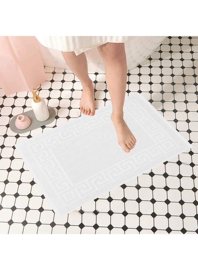 AYUS 780 GSM Pure Cotton Bath/Door Mat Luxury Hotel & Spa Quality, Ringspun Cotton, Maximum Softness & Absorbency 30 x 20 (in Inches)/(51 x 76 cm)(White) - Image 2