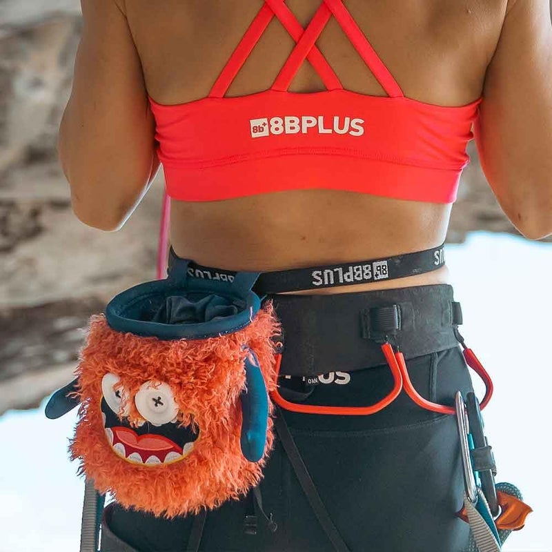 8B+ 8BPLUS 8BPLUS Chalk Bag for Climbing, Bouldering, Belt and Giftbox Included - Wide Opening - Brush Holders, for Left & Right Handers - Image 5