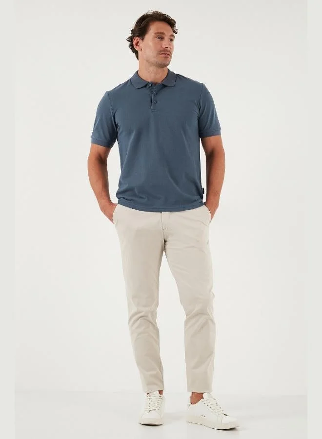 Buratti Buratti Cotton Regular Fit Buttoned Polo Collar T Shirt Men's Polo Collar T-Shirt 5902127