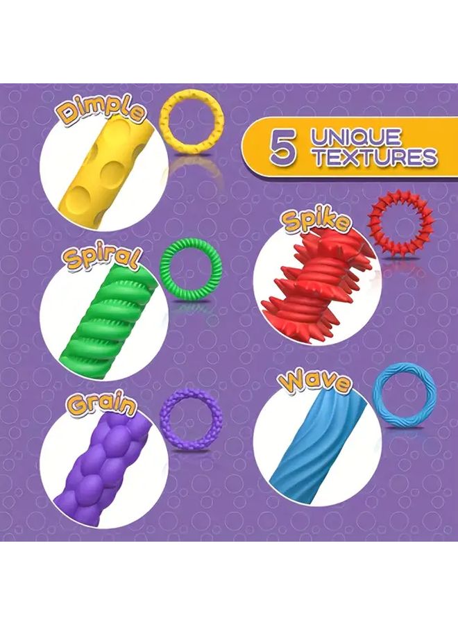 6pcs Sensory Wristbands For Autism ADHD Anxiety Relief Soft Silicone Fidget Toys Random Color - Image 5
