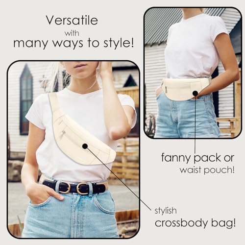 MAXTOP Large Crossbody Fanny Pack with 4-Zipper Pockets,Gifts for Enjoy Sports Festival Workout Traveling Running Casual Hands-Free Wallets Waist Pack Phone Bag Fits All Phones - Image 2