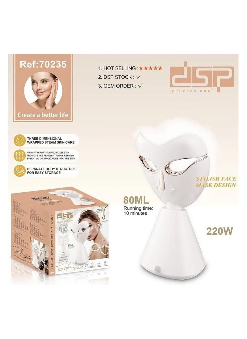 DSP DSP Deep Cleaning Facial Steamer | Ready to use in 30 sec | White Color | Model 70235  - Image 3