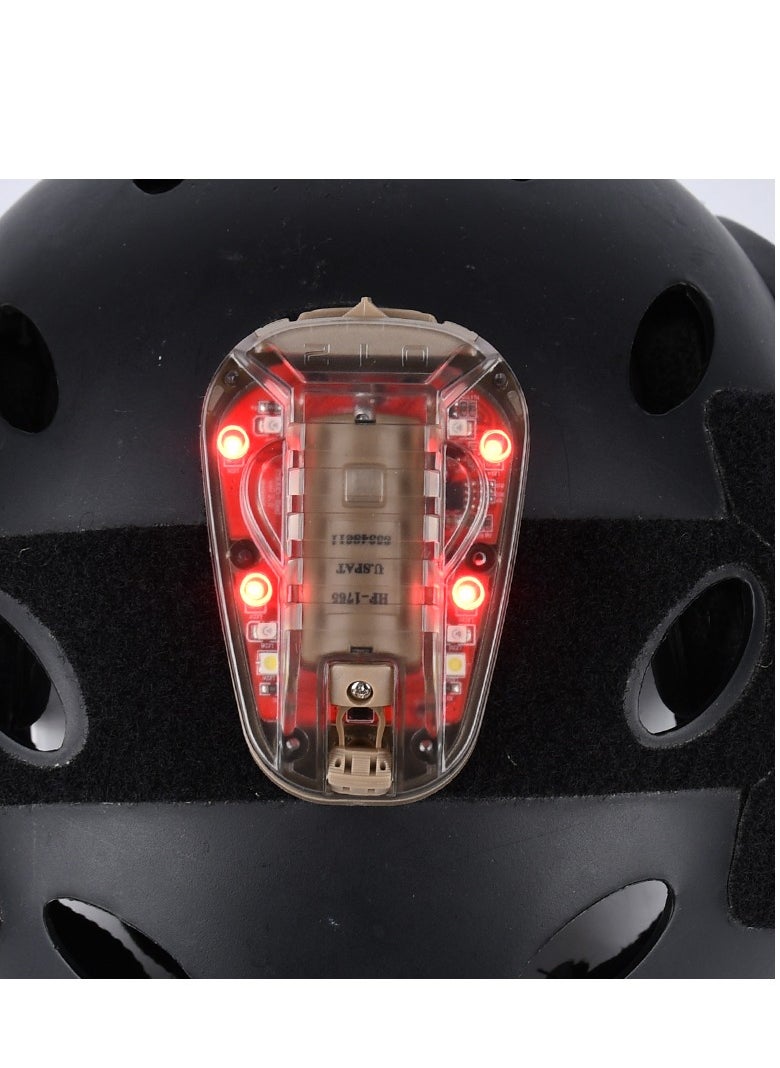 AROAQ Waterproof Tactical Helmet Light, Airsoft Survival Helmet Lamp Led Outdoor, Military Identification Light Ir And Visible Led Helmet Strobe For Outdoor Sports Blue  - Image 2