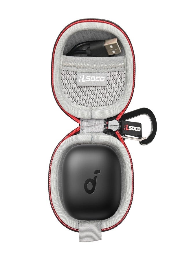 RLSOCO Hard Case for Anker Soundcore P40i Noise Cancelling Wireless Earbuds - Black (Case Only) - Image 1