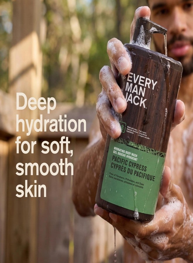 Every Man Jack Pacific Cypress Mens Body Wash for All Skin Types - Cleanse, Hydrate, and Smell Great - Free of Parabens, Phtalates, and Dyes - 33.8 fl oz (2 Pack) - Image 4