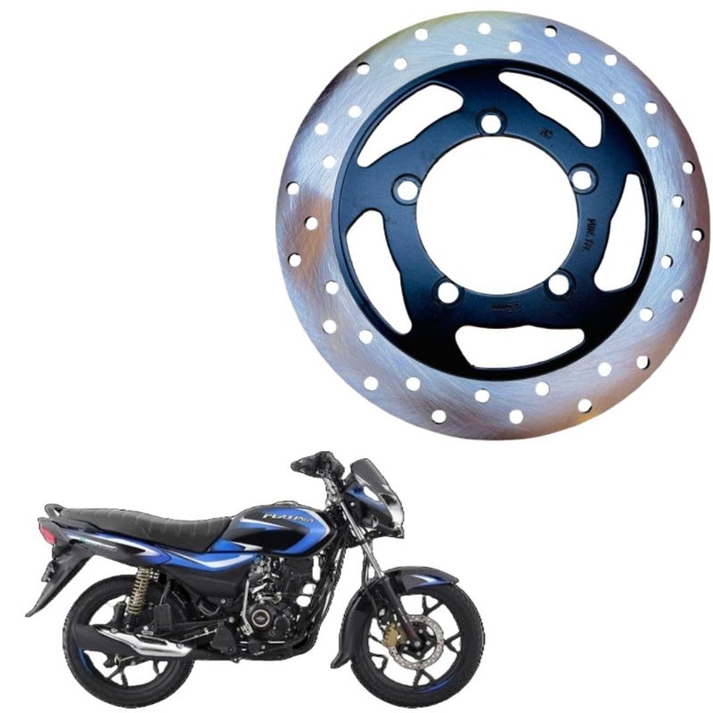 VTRUST Front Brake Disc Plate Compatible for Bajaj Platina 110, Motorcycle Spare Part - Image 1