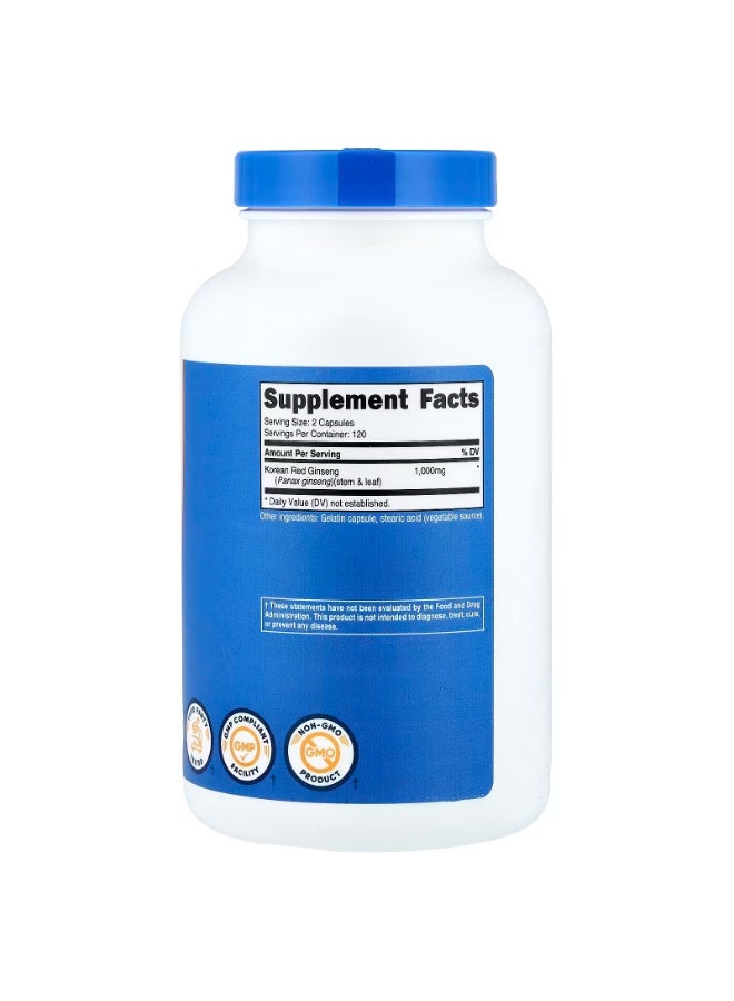 نوتريكوست، الجنسنج الأحمر الكوري، 240 كبسولة (500 ملغ لكل كبسولة) - Image 2