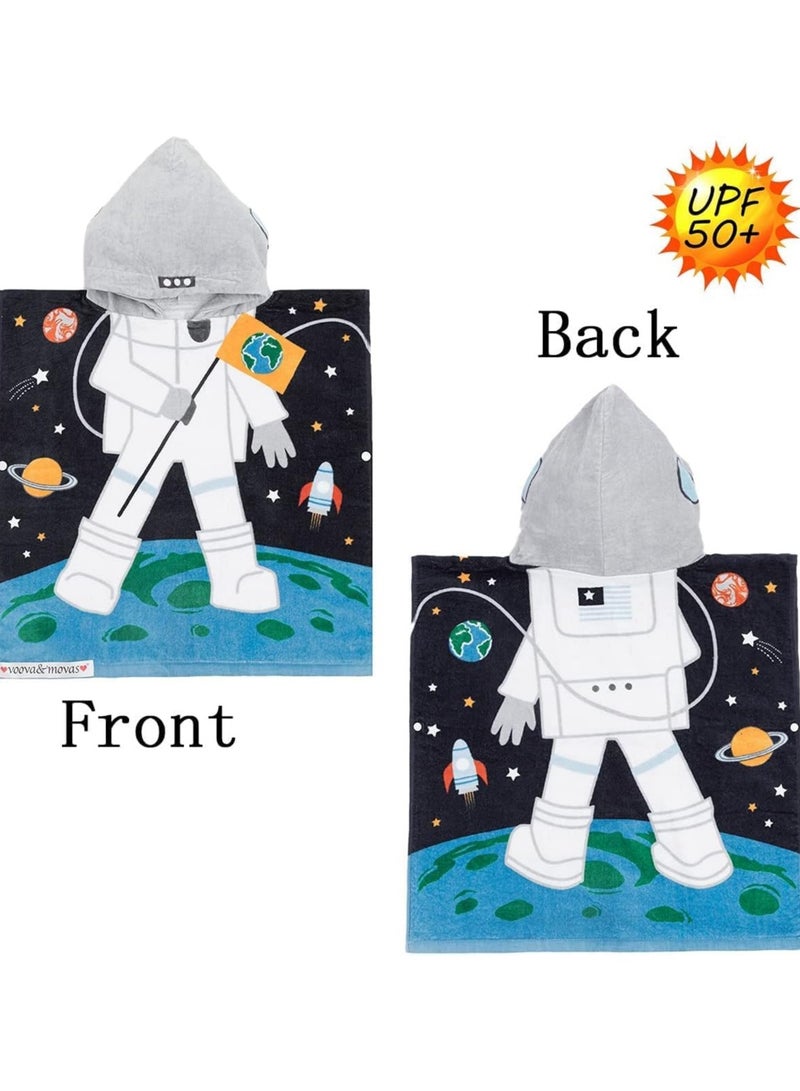 عام منشفة حمام للأطفال بغطاء رأس (2-6 سنوات)، ماصة للغاية، منشفة حمام للفتيان والفتيات، مثالية للاستحمام في الصيف، والبركة، والسباحة، والشاطئ. - Image 3