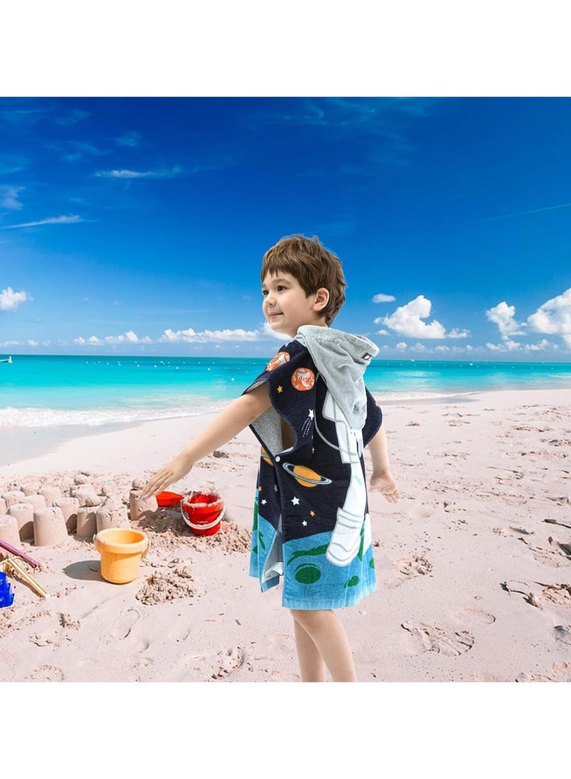 عام منشفة حمام للأطفال بغطاء رأس (2-6 سنوات)، ماصة للغاية، منشفة حمام للفتيان والفتيات، مثالية للاستحمام في الصيف، والبركة، والسباحة، والشاطئ. - Image 5